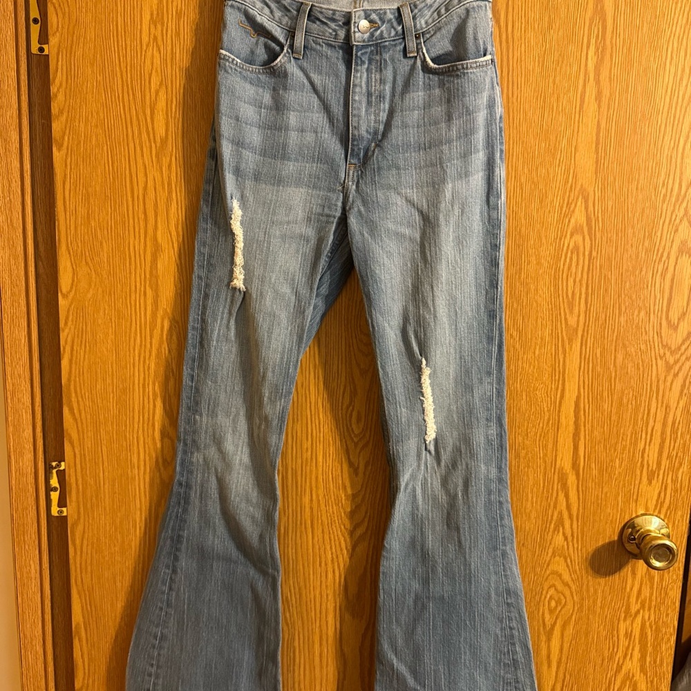 Kimes Ranch Blue Flare Wide Leg Jeans